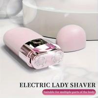 Afeitadora compacta de varias partes con luz LED, cabezales dobles curvos flotantes, afeitadora eléctrica suave e indolora para brazos, axilas, bikini, espalda, - details 7