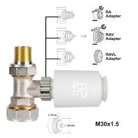Termostato inteligente para radiador, válvula termostática, controlador de temperatura, compatible con Alexa, Google Home, TRV06, Tuya, ZigBee Radiator Actuator Thermostat - details 2