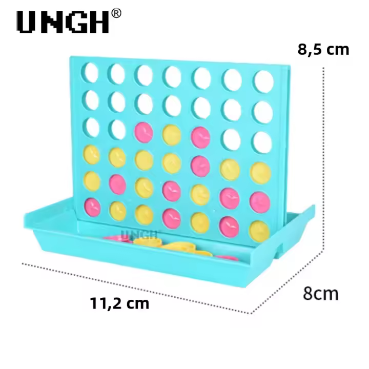 Juego De Tablero Educativo UNGH Four in a Row Bingo Chess Connect Clásico Para Familia Divertido Juego De Entretención Para Niños Y Adultos - 1