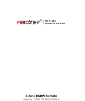Miboxer FUT096 Interruptor Dimmer Sin Cable De 2.4GHz RF Para 4 Zonas Control Remoto Táctil Para Luces LED Strip Bombilla RGB/RGBW Panel/Controlador - details 3