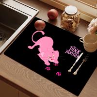 Mantel De Cocina Pink Panther No Esmerilado Resistente Al Calor Con Antiadherente Y Drenaje Para Mesa Y Platos Tamaño Variado - details 6
