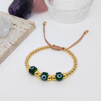 Pulseras De Ojos Turcos Múltiples Colores Para Mujer Con Cuentas Plateadas Doradas Accesorios De Moda Bohemia Geométricas - details 7