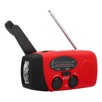 Radio De Manivela Con Carga Solar Y Luz LED Generador De Electricidad Para Emergencias Radio Portátil Con Altavoz Integrado - details 7