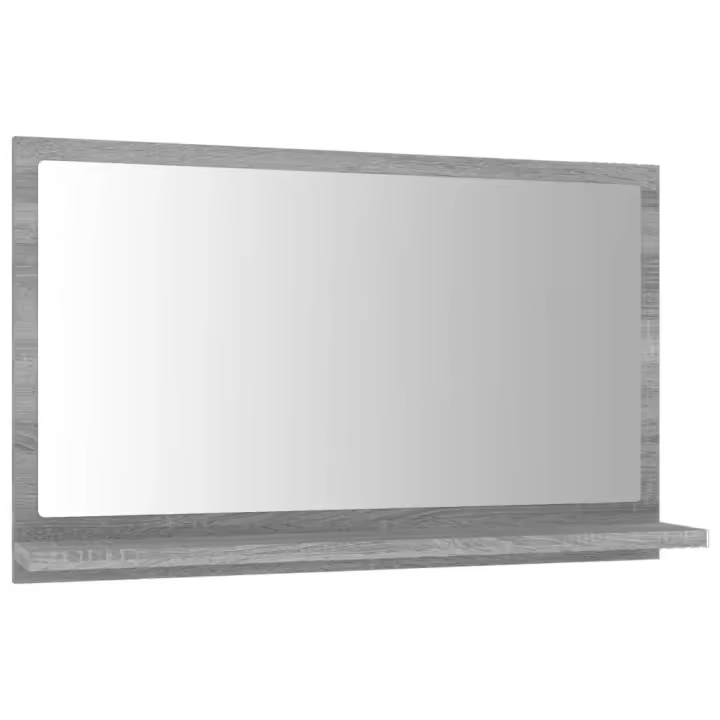 Espejo de baño Madera contrachapada gris Sonoma 60x10,5x37 cm - 1