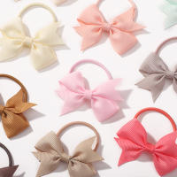 10Pcs Lazo De Cinta Sólida Para Niñas 2.6 Pulgadas Diadema Elástica De Satén Accesorio De Cabello Infantil Para Todas Las Estaciones - details 5