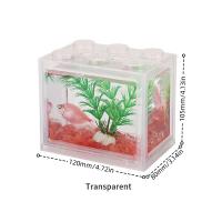Acuario De Peces Miniatura Creativa DIY Bloques De Construcción Desmontables Para Escritorio Decoración Para Hogar Y Oficina Caja De Alimentación Para Betta - details 10