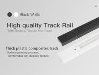 0.5M 1M Rail De Túnel LED Conectores De Forma L Luz De Pista Para Hogar Y Tienda Acabado De Niquel Pulido Moderno - details 2