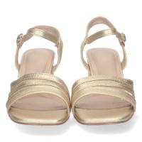 PuntoSalao Sandalias doradas para fiesta tacón medio cómodo para mujer DB-2252 - details 1