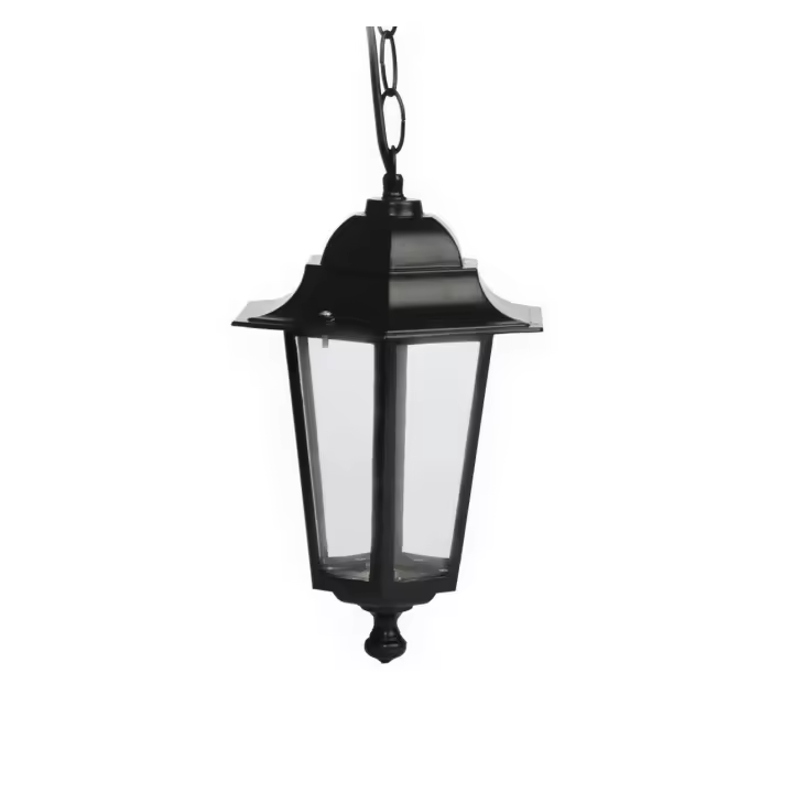 Farol Colgante GSC Evolution para Jardín Exterior - Serie Alma Aluminio Negro - 1