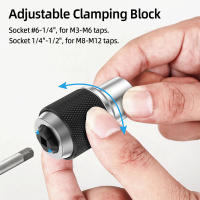 Herramienta De Extracción De Tornillos M3-M12 Adaptador De Destornillador Con Mandíbula Ajustable 3/8” De Carrera De Cr-V - details 2