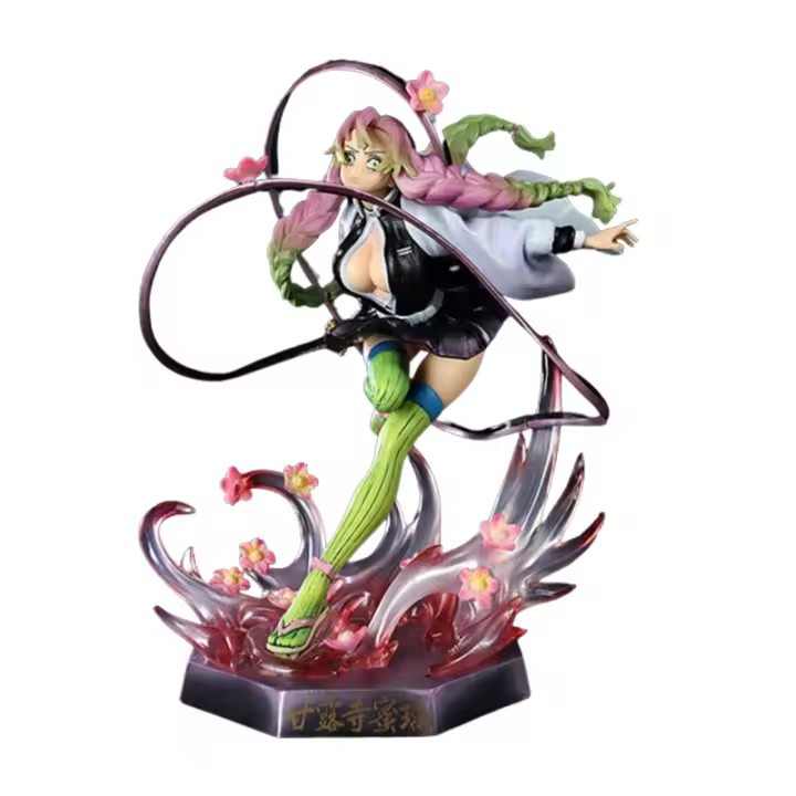 Figura De Acción Demon Slayer 22cm Kanroji Mitsuri Anime Kimetsu No Yaiba Nezuko Y Shinobu Figuras De Colección Para Fans De Anime Regalo De Juguetes Sexytoys - 1