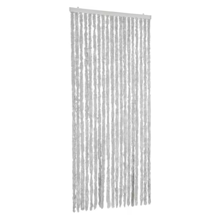 vidaXL Cortina Antimoscas Persiana Protección Chenilla 56x185 cm Color Beige,  beige and dark brown,  Gris y mas - 1