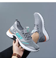 Zapatos deportivos casuales de suela blanda para hombre, zapatos individuales transpirables de malla tejida voladora, zapatos planos para correr - details 8