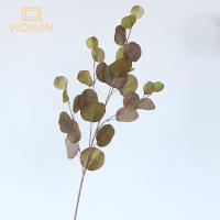 1PC Hojas De Árbol De Otoño Artificiales Para Decoración De Boda Y Hotel Eucalipto Y Manzana Simulación De Hojas De Planta Artificial De Seda - details 11