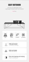 Mesa De Camping Compacta Y Portátil WESTTUNE Ultraligera Plegable De Aleación De Aluminio Para Acampar Y Senderismo - details 1