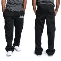 Pantalones Tácticos Casuales Para Hombre Con Múltiples Bolsillos Pantalones De Entrenamiento Sueltos Y Rectos Para Al Aire Libre Estilo Safari De Polyester Y Fleece Cierre Ajustable - details 8