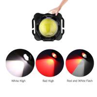 Linterna Frontal Potente Recargable USB Con Batería Integrada Impermeable Luz LED En Blanco Y Rojo Para Pesca Y Caza - details 2