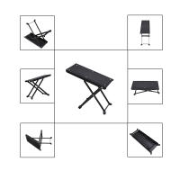 Pedal De Ajuste De Altura Y Antideslizante Para Guitarra Con Soporte Plegable Y Base Metálica Negra Accesorios Para Instrumentos Musicales - details 7