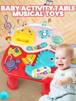 Juguete Educativo Para Bebé Carrusel De Caminata Con Mesa De Actividades Y Sonidos Deportes De Básquetbol Juguetes Sensory Musicales Para Niños Y Niñas Recién Nacidos a 36 Meses - details 0