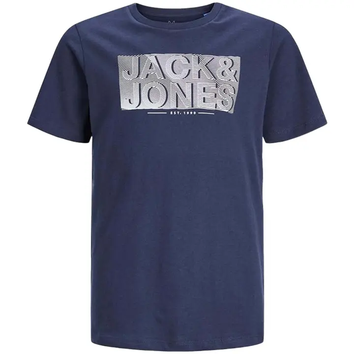 Camiseta marca Jack & Jones modelo 12237109-Navy para niñ@ en color azul - 1