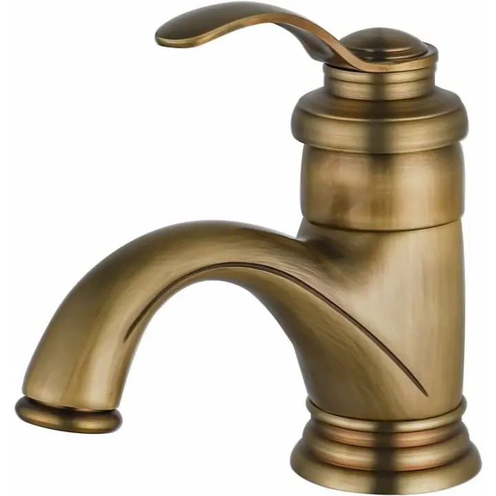 ZVD Grifo de baño Antiguo, Grifo del fregadero, Grifo de baño, nostálgico latón - 1