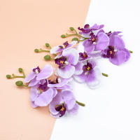 4Pcs Accesorios De Decoración Para El Hogar Hojas Silvestres Y Mariposas En Orchidáceas Silkenvas Para Decoración Del Hogar Flores Artificiales - details 12