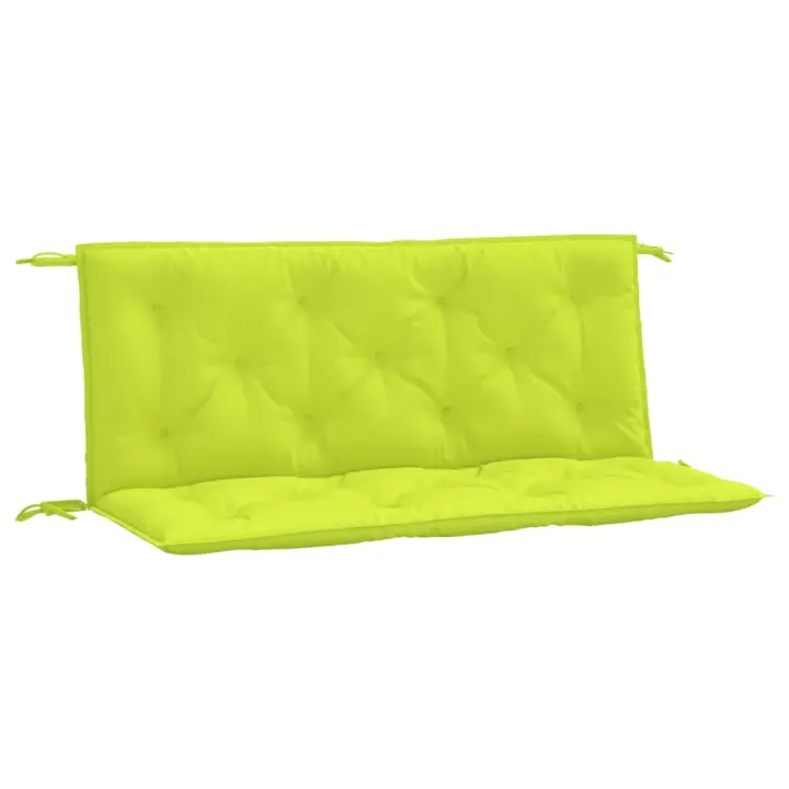 Fundas de Banco de Jardín 2 UDS verde brillante 120x50x7 cm - 1