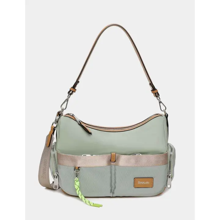 BINNARI Bolso Bandolera BINNARI Mujer Menta  (Mod: 20631) - 1