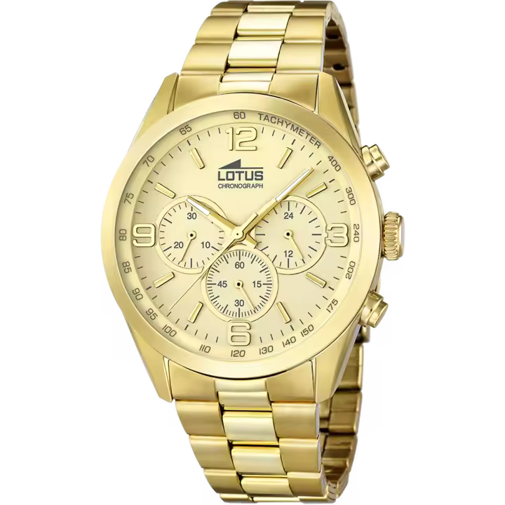 Reloj LOTUS Hombre Minimalist 18153/2 - Acero dorado Chrono - 1