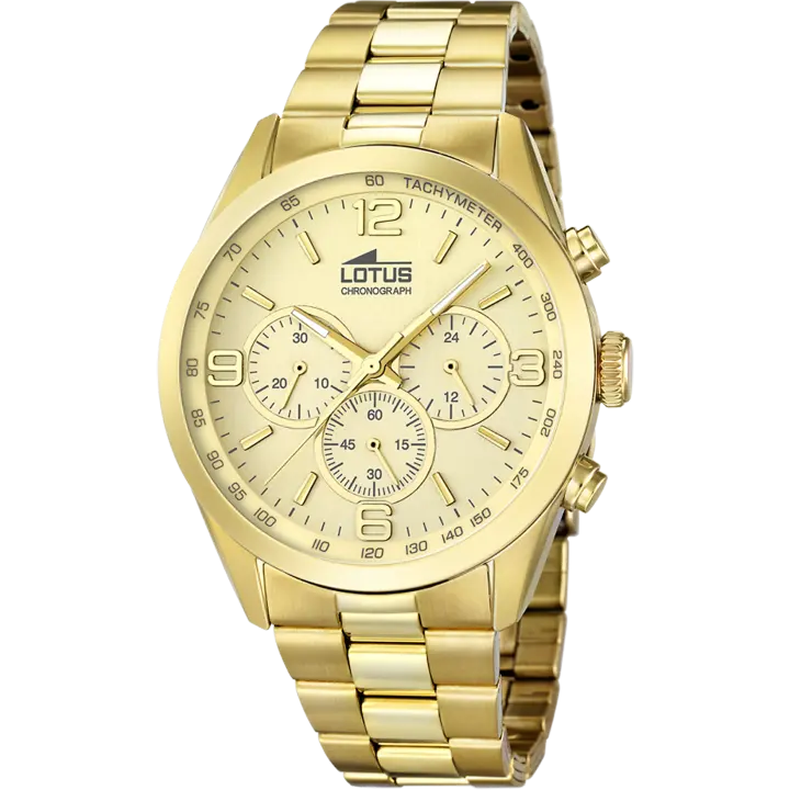 Reloj LOTUS Hombre Minimalist 18153/2 - Acero dorado Chrono - 1