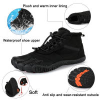 Botas De Invierno Para Hombres Y Mujeres Zapatos Casuales De Nieve Botas De Pies Calientes Para Exteriores Trabajo Zapatillas De Neopreno Cremallera Ajuste Tamaño 36-47 - details 0