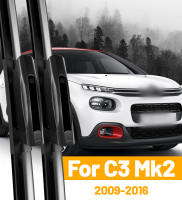 LimpiaParabrisas LimpiaParabrisas Delantero Para Citroen C3 2 MK2 II SC 2009-2016 Láminas De Limpieza De Ventanas 26"+16" Accesorios De Corte Negro Resistente a Temperaturas De -40℉ a +158℉ - details 0