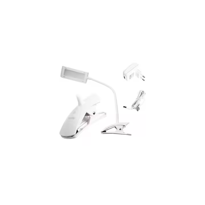 LED7 - Lampara de Mesa Flexible Blanco con Pinza 5W, Sobremesa, Alta Eficiencia, Iluminación, Luz Interior, Luz Exterior, Luz Fría, Decoración, Ofertas de iluminación Herramientas, Tecnología de Iluminación, Electrónica, Electricidad,Flexo - 1