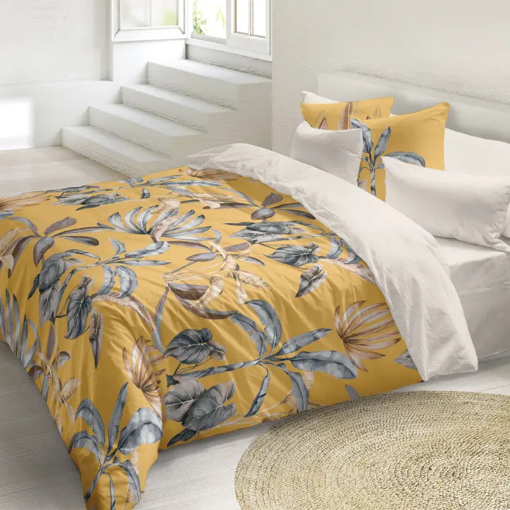 NATURALS  - Funda Nórdica Estampada - Algodón Extrasuave - Incluye Funda Nórdica + Funda/s de Almohada - Funda de Edredón - Fabricada en España - Cama 90/105/135/150/180 cm - 1