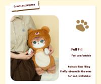 Muñeco De Peluche De Tiburón Genuino Mofusand Juguete Lindo Para Decoración De Habitación Regalo De Cumpleaños Suave Almohada Larga Para Dormir Unisex Tamaño 50cm Relleno De Algodón PP - details 7