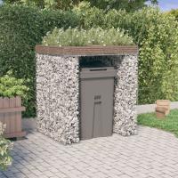 vidaXL Muro de Gaviones para Contenedor de Basura Jaula Hierro Dimensiones 1 Cubo, 2 Cubos, 3 Cubos - details 0