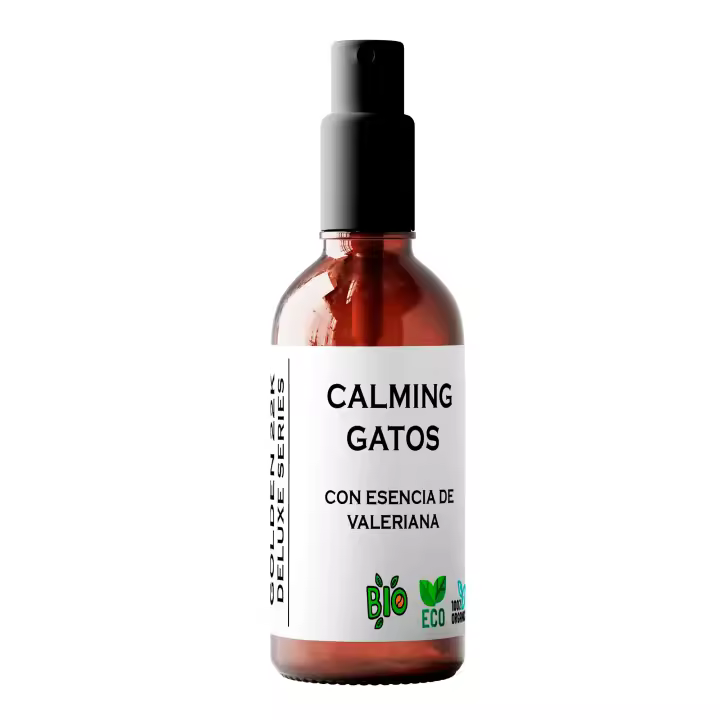 Golden 22K Calming Gatos con Esencia de Valeriana - Gotas Relajantes para Gatos - 1