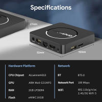 Smart TV Box Streaming Media Mortal Global Version Android 13 Allwinner H313 Bluetooth Google Assistant 2.4G&5G Wifi 4K HD Q1 Con Control Remoto Incluido - details 9