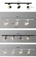 Spotlight De Techo LED GU10 Ajustable En Ángulo Multi Para Decoración De Habitaciones Sala De Estar Bares Tiendas Luz De Tramo De Rail Material De Aluminio - details 21