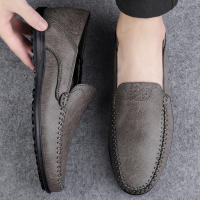 Zapatos Casuales Para Hombre De Cuero Legítimo Lujo Italiano Mocasines Hechos a Mano Transpirables Botines Slip-On Talla Grande - details 13