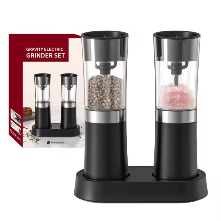 Moledor automático de pimienta de KELITONG con sensor de gravedad: Carga USB conveniente, molido fácil de sal marina y pimienta, esencial para la cocina, moledor eléctrico KYMQ-29C - 1