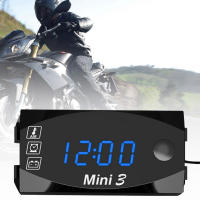 Reloj De Motocicleta 12V Impermeable 3 En 1 Con Termómetro Voltímetro Y Pantalla Digital Universal Para Moto Accesorios De Motocicleta - details 4