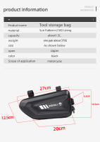 Bolsa De Almacenamiento Lateral Para Motocicleta Impermeable De Gran Capacidad Accesorio Para Moto Y Bicicleta Compatible Con Triumph Honda Suzuki Yamaha Kawasaki KTM - details 3