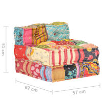vidaXL Puf modular Cojín Decorativo de Asiento Cojines de muebles de salon - details 4