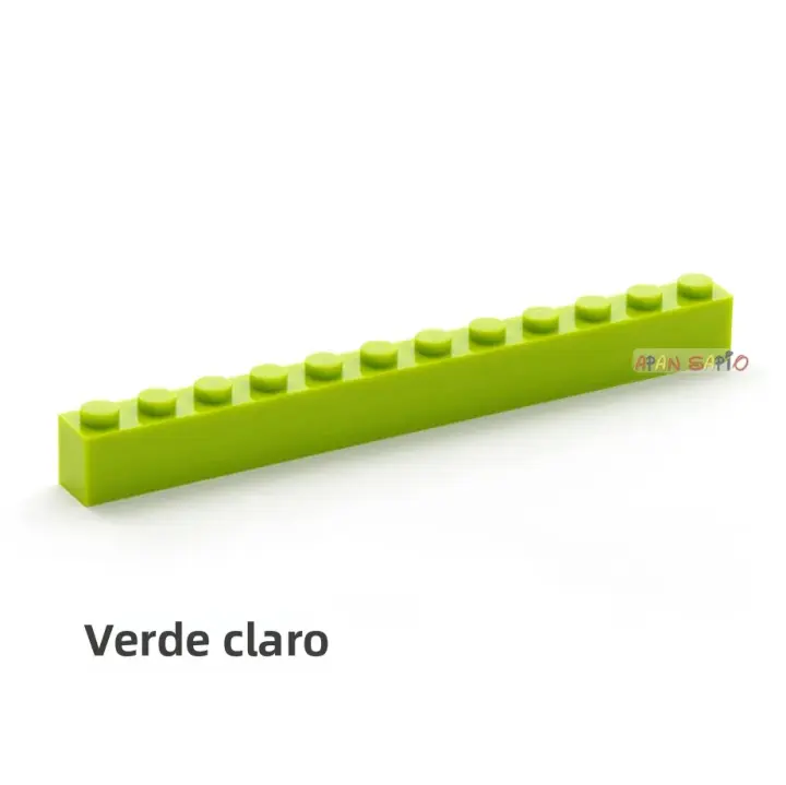 20PCS Bloques De Construcción DIY 1x12 Dots Figuras Gruesas Juguetes Educativos Creativos Compatible Con Marcas Para Niños 6-11 Años - 1