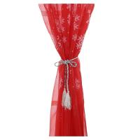 1pc Cortinas Navideñas Festivas Con Estampado De Copos De Nieve Crea El Ambiente Perfecto Para La Fiesta Material De Poliéster Tela Tejida Estilo Americano - details 3