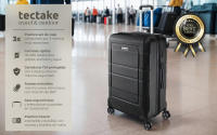 Tectake - Juego de 3 maletas de viaje rígidas BRICE con cerradura TSA, Apilables de 3 piezas para viajes cortos y largos, Carcasas rígidas resistentes a golpes, arañazos y agua, fabricadas en plástico ABS, Mangos telescópicos ajustables  en 3 niveles - details 0