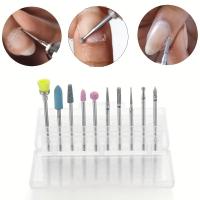 Kit De 10 Piezas De Brocas Para Uñas Eléctricas LULAA Accesorios Para Cutícula Herramientas De Archivo De Uñas Manicura Y Pedicura En Acero Inoxidable - details 2