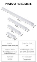 Luz De Armario LED Con Sensor De Movimiento Infrarrojo Recargable Para Cocina Armario Dormitorio Decoración Luz Nocturna 10-50 Cm - details 10