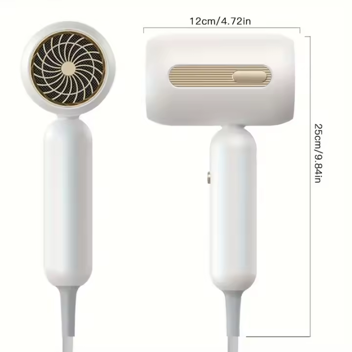 Secador de pelo de luz azul de alta potencia, 200W, con protección contra sobrecalentamiento y fugas, poco ruido - 1